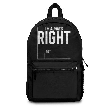 Discover Novelty I'm Always Right Geometry Trigonometry Backpacks