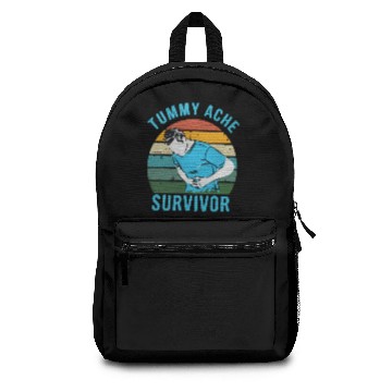 Discover Vintage Tummy Ache Survivor Backpacks