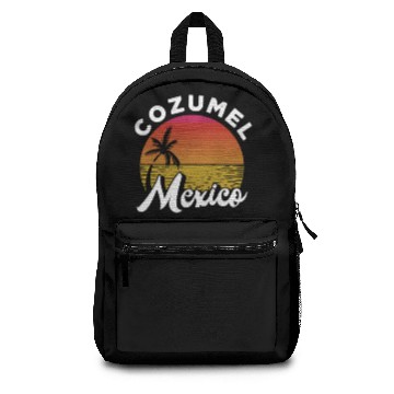 Discover Cozumel Mexico Sunset Backpacks