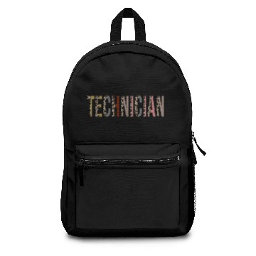 Discover Medical Technician Leopard Print Funny Backpacks