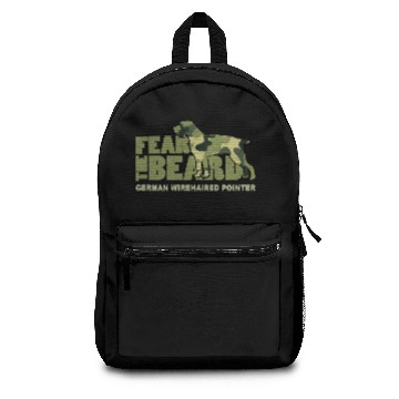 Discover Fear The Beard Camo German Wirehaired Pointer Hunt Backpacks