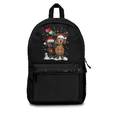 Discover Dachshund Christmas Lights Backpacks