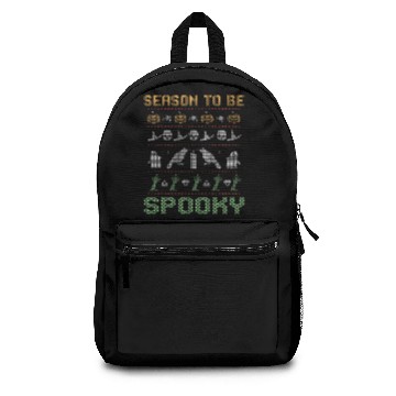Discover Stitch Pattern Horror Creatures Spooky Halloween Backpacks