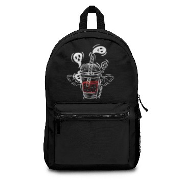 Discover Bubble Ghost Milk Tea Horror Scary Halloween Backpacks