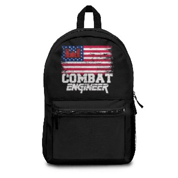Discover Combat Engineer with American Flag Distressed U S Backpacks