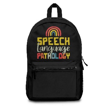 Discover Speech Language Pathologist SLP Rainbow Speechie Backpacks