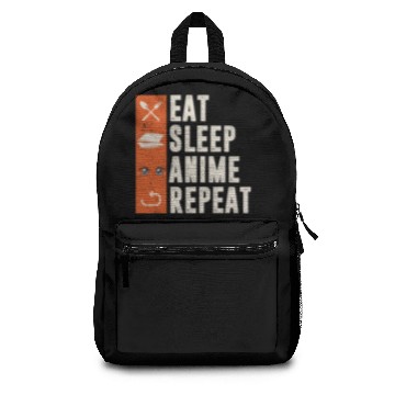 Discover eat sleep anime repeat Backpacks