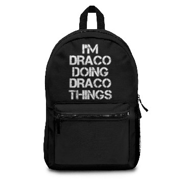 Discover Draco Name Backpacks - Doing Draco Things Name Gift