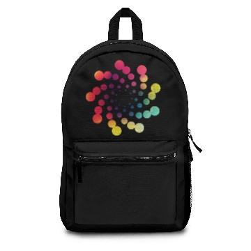 Discover Dots hurricane colorful hypnotizing spiral Backpacks