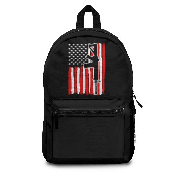 Discover Usa Patriotic Flag Second Amendment Gun Rights Backpacks