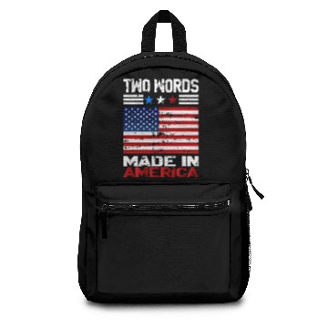 Discover Two Words Made In America Backpacks