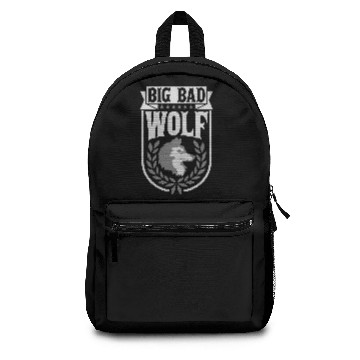 Discover big bad wolf quote Backpacks