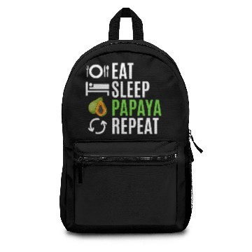 Discover Eat Sleep Papaya Repeat Backpacks