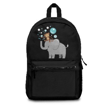 Discover Bubbles Elephant Monkey Children Backpacks