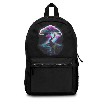 Discover Synthwave Bonsai Tree Backpacks