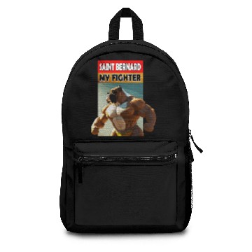 Discover Saint Bernard my fighter doggy Backpacks