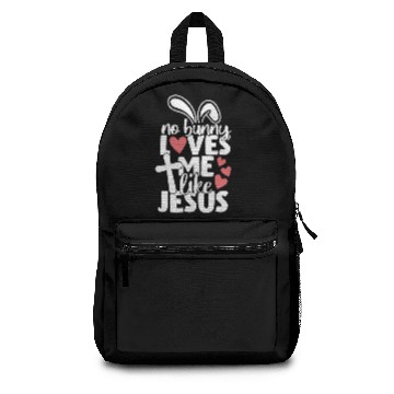 Discover No Bunny Loves Me Like Jesus Christian Easter Backpacks