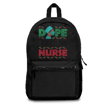 Discover Dope Black Nurse Nursing Afrocentric African Ameri Backpacks