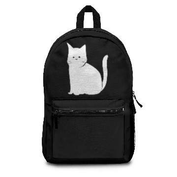Discover cat icon animal simple Backpacks