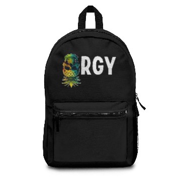 Discover Orgy Upside Down Pineapple Skull Swinger Swinging Backpacks