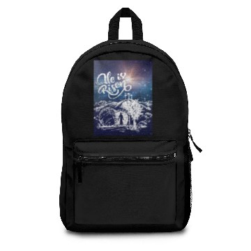Discover He Is Risen!Jesus,Easter, Bright & Morning Star Backpacks