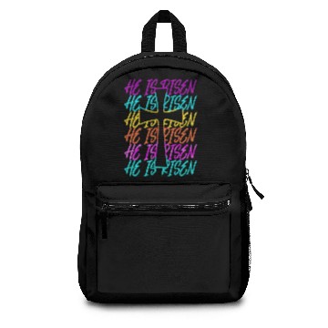 Discover He Is Risen Jesus Cross Religious Christian Easter Backpacks