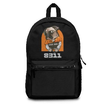 Discover Orange Cool Dog Backpacks