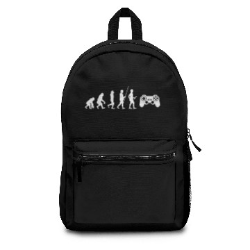 Discover Gaming Human Evolution Video Game Games Gamer PC Backpacks