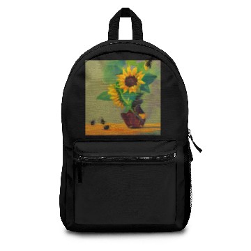 Discover Sunflower Bee 4500 pixels Backpacks