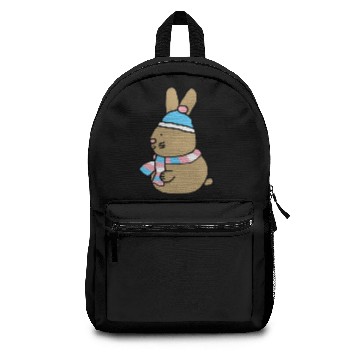 Discover Cute Easter Bunny and Transgender Pride Flag Hat Backpacks