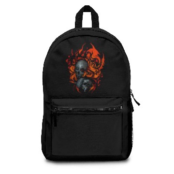 Discover Hellfire Skull Halloween Backpacks