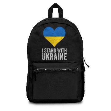 Discover I Stand With Ukraine Stop Putin Stop War Support U Backpacks