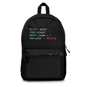 Discover Programmer Sql Query Geek Database Coding Backpacks