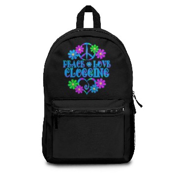 Discover Peace Love Clogging Backpacks
