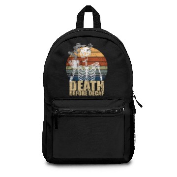 Discover Death Before Decaf Coffee eleton Java Or Die Backpacks