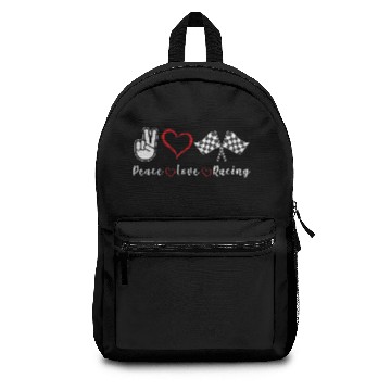 Discover Peace Love Racing Backpacks