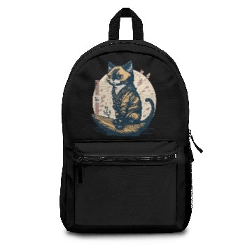 Discover Cat Japanese Aesthetic Backpacks