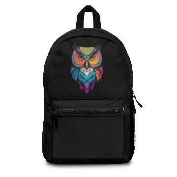 Discover Whimsical Batik Owl Faces Backpacks