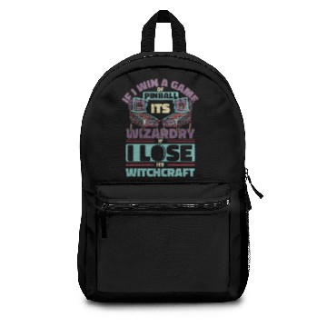 Discover Pinball Funny Pinball Wizard Backpacks