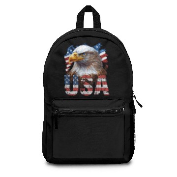Discover Patriotic Eagle 014 Backpacks