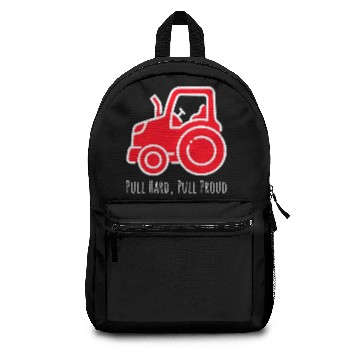 Discover Pull Hard, Pull Proud tractor pulling Backpacks