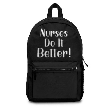 Discover nurses do it better 70s Backpacks