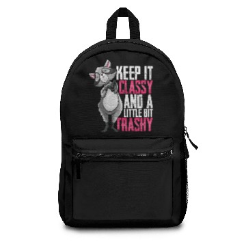 Discover Racoon Keep It Classy And A Little Bit Trashy Backpacks