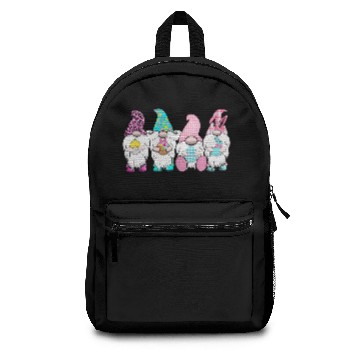 Discover 4 Easter Gnomes Pastel Spring Bunny Ears Gingham R Backpacks