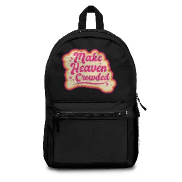 Discover Make Heaven Crowded Bible Scripture Jesus Backpacks