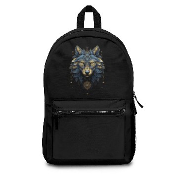 Discover Wolf Head Mandala Wolf Face Wolves Bohemian Backpacks