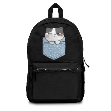 Discover Cute Cat in Pocket Backpacks
