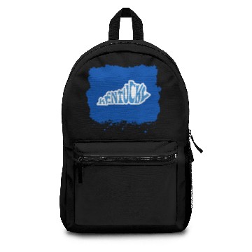 Discover Kentucky Typography Sticker in State Shape Backpacks