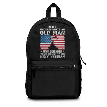 Discover US Army Veteran Vintage Old Navy American Flag Backpacks
