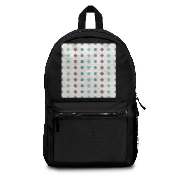 Discover Blue Gray Polka Dots Pattern Design Backpacks